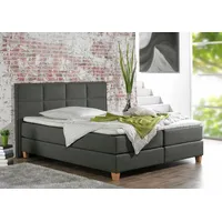 Home Affaire Boxspringbett HOME AFFAIRE "Casey", grau (anthrazit), B:111cm