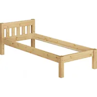 Erst-Holz Kinderbett kurzes Bett Bettrahmen 90x190 Kiefer natur massiv