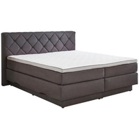 SUN GARDEN Boxspringbett 180x200 cm - Anthrazit