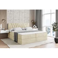 Altdecor Boxbett, Beige, Holzwerkstoff, Höhe ca. 20 cm 160x200