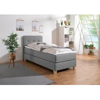 Home Affaire Boxspringbett HOME AFFAIRE "Fargo", grau (hellgrau), B:103cm