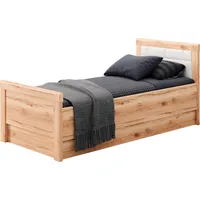 Priess Einzelbett PRIESS "Arnsberg", braun (astkernbuche, weiß), B:108cm L:208cm,
