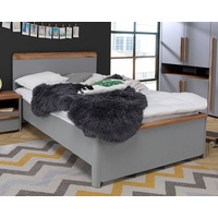 Forte Bett ¦ grau ¦ Maße (cm): B: 125,3