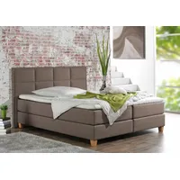 Home Affaire Boxspringbett HOME AFFAIRE "Casey", braun (hellbraun), B:171cm