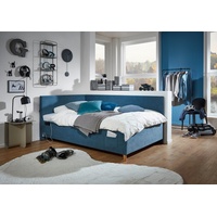 Meise Möbel meise.möbel Polsterbett Cool mit Lattenrost Cord Blau