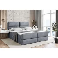 Altdecor Boxspringbett mit Fußteil, H3 Matratze und Topper -