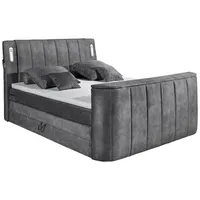 Stella Trading DALLAS m. LED ca. 180x200 cm Anthrazit