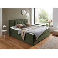 Atlantic Home Collection Boxbett "Alva", grün, B:160cm L:211cm, ATLANTIC
