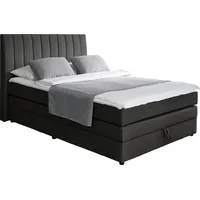 Alina Boxspringbett ALINA "Marvin", schwarz (schwarz xbo 10), B:131cm