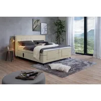 Alina Boxspringbett ALINA "Edward", beige (beige tcm 12), B:200cm