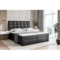 Altdecor Boxbett, Schwarz Hochglanz, Höhe ca. 21 cm, 200x200