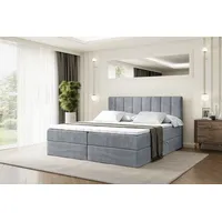 Altdecor Boxbett, Grau, Holzwerkstoff, Höhe ca. 20 cm 180x200