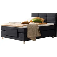 Alina Boxspringbett ALINA "Matea", grau (anthrazitgrau tbs 49), B:98cm