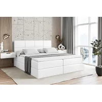 Altdecor Boxbett, Weiß Hochglanz, Höhe ca. 20 cm, 160x200