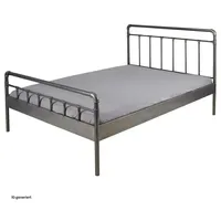 Hti-Living Doppelbett 140 x 200 cm Grau