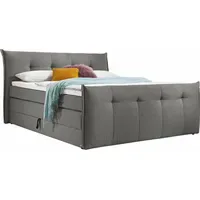 Set One by Musterring Boxspringbett "Florida", grau, B:165cm L:228cm,