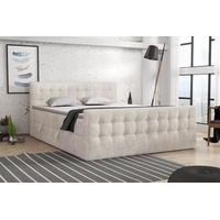 Fun Möbel Boxspringbett Schlafzimmerbett ANKER 200x200cm in Stoff Perfect