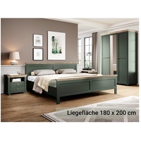 Lomadox Schlafzimmer Komplett Set im Landhausstil EPSOM-83 Doppelbett Liegefläche