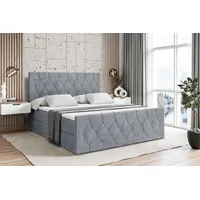Altdecor Boxbett, Grau Samt