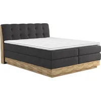 Home Affaire Boxspringbett HOME AFFAIRE "Naome", schwarz, B:161cm L:217cm,