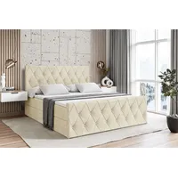 Altdecor Boxbett, Beige, Holzwerkstoff, Höhe ca. 19 cm 120x200