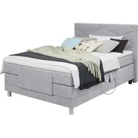 Alina Boxspringbett ALINA "Tabea", grau (silbergrau tbs 69), B:108cm