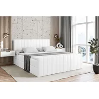 Altdecor Boxbett, Weiß Hochglanz, Holzwerkstoff, Höhe ca. 20 cm