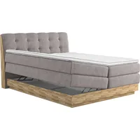 Home Affaire Boxspringbett HOME AFFAIRE "Naome", grau (stone), B:161cm