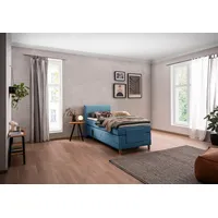 Alina Boxspringbett ALINA "Primus", blau (türkis xbo 16), B:102cm
