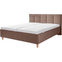 Alina Polsterbett ALINA "Ricardo", braun (hellbraun xbo 2), B:176cm