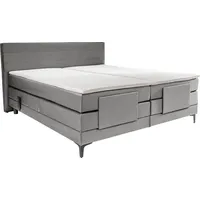 Alina Boxspringbett ALINA "Powell", grau (hellgrau gcp 49), B:172cm