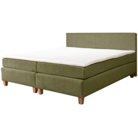 Alina Boxspringbett ALINA, grün (olivgrün tcm 333), B:161cm L:206cm,