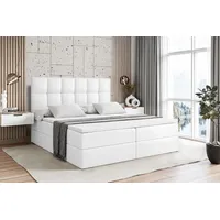 Altdecor Boxbett, Weiß Hochglanz, Höhe ca. 19 cm, 200x200