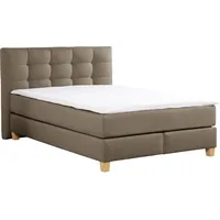 Home Affaire Boxspringbett HOME AFFAIRE "Moulay", braun (mittelbraun), B:154cm