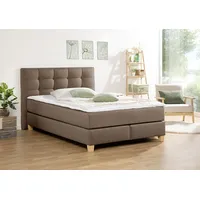 Home Affaire Boxspringbett HOME AFFAIRE "Moulay", braun (mittelbraun), B:154cm