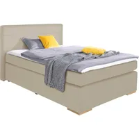 Alina Boxspringbett ALINA "Nikki", beige (schlamm tls 49), B:153cm