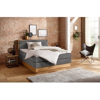 Home Affaire Boxspringbett Cavan, Eiche, inkl. Bettkasten & Topper,