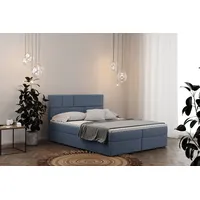 Kaiser Boxspringbett mit bettkasten matratze BALI stoff Mat Velvet