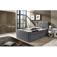 PLACES OF STYLE Boxspringbett »Atlanta«, inklusive Topper und Bettkasten