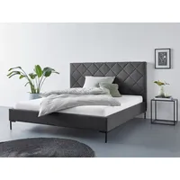 Home Affaire Polsterbett HOME AFFAIRE "Charlott", grau (anthrazit), B:194cm