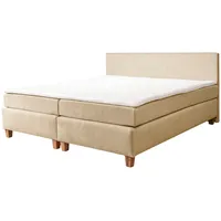 Alina Boxspringbett ALINA, beige (beige tcm 12), B:181cm L:206cm,