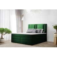 Fun Möbel Boxspringbett Schlafzimmerbett CANDELA DELUX 140x200cm in Stoff