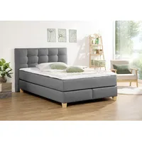 Home Affaire Boxspringbett HOME AFFAIRE "Moulay", grau, B:154cm L:211cm,