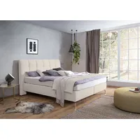 Alina Boxspringbett ALINA "Arano", beige (beige gcp 11), B:218cm