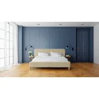 Fun Möbel Polsterbett Doppelbett MIAMI 140x200cm Komplettset in Stoff