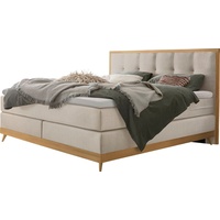 Hasena Villa, Boxspringbett, edle Polsterteile, Sockel und Kopfteil aus