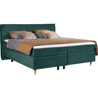 Alina Boxspringbett ALINA "Henri", grün (blaugrün tmd 16), B:200cm