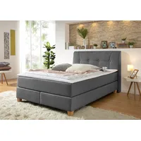 Home Affaire Boxspringbett HOME AFFAIRE "Calloway", grau (anthrazit), B:148cm