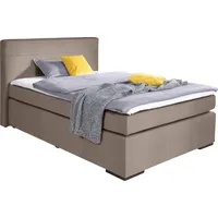 Alina Boxspringbett ALINA "Nikki", braun (hellbraun xbo 2), B:153cm