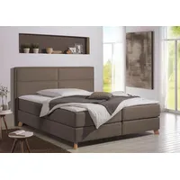 Home Affaire Boxspringbett HOME AFFAIRE "Caria", braun (hellbraun), B:211cm